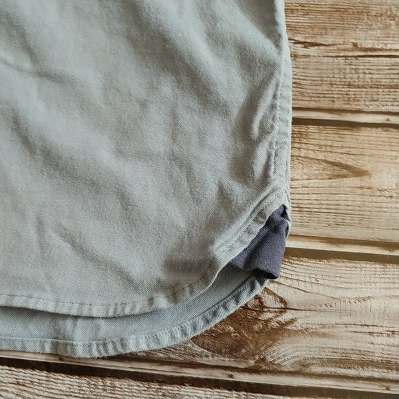 Lululemon Men's Short Sleeve Button Down Shirt Top Small Blue - Picture 5 of 7